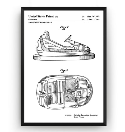 Bumper Car 1982 Patent Print - Magic Posters