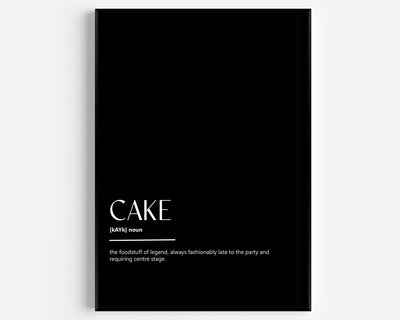 Cake Definition Print - Magic Posters