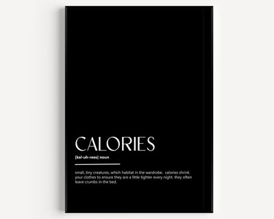 Calories Definition Print - Magic Posters