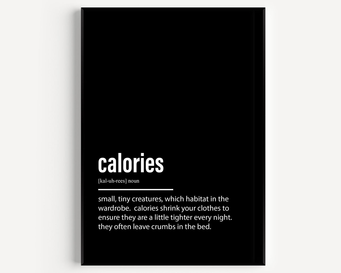 Calories Definition Print - Magic Posters