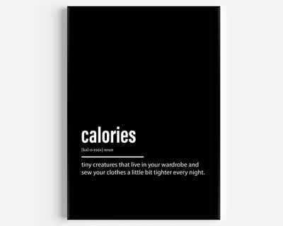 Calories Definition Print V2 - Magic Posters