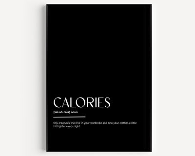 Calories Definition Print V2 - Magic Posters