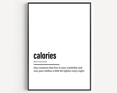 Calories Definition Print V2 - Magic Posters