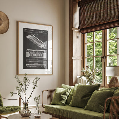 Casio Keyboard 1992 Patent Print - Magic Posters