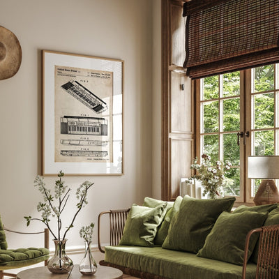 Casio Keyboard 1992 Patent Print - Magic Posters