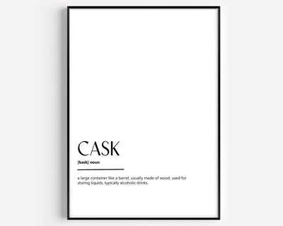 Cask Definition Print - Magic Posters