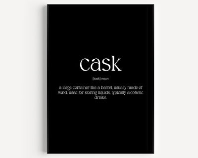 Cask Definition Print - Magic Posters