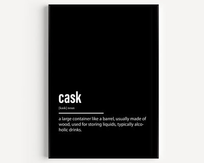 Cask Definition Print - Magic Posters
