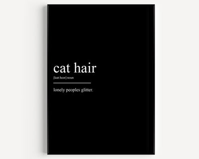 Cat Hair Definition Print - Magic Posters