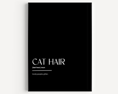 Cat Hair Definition Print - Magic Posters