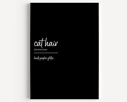 Cat Hair Definition Print - Magic Posters