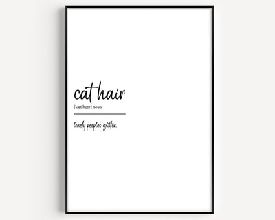 Cat Hair Definition Print - Magic Posters