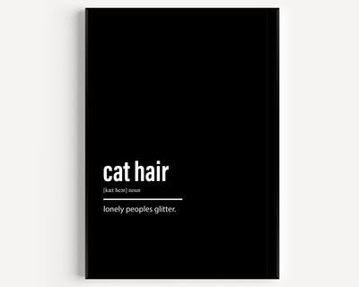 Cat Hair Definition Print - Magic Posters