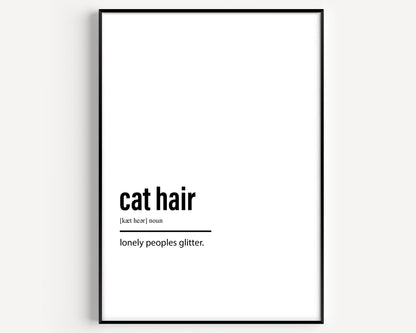 Cat Hair Definition Print - Magic Posters