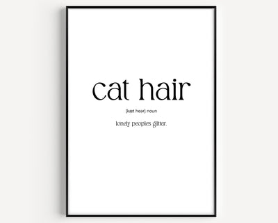 Cat Hair Definition Print - Magic Posters