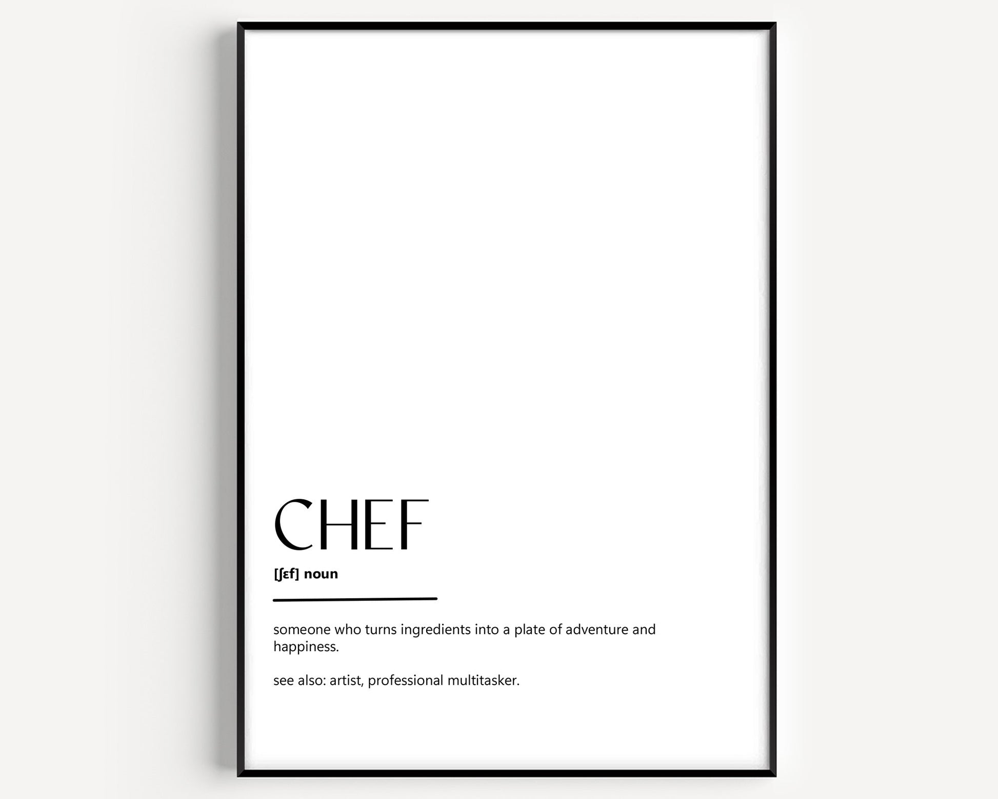 Chef Definition Print - Magic Posters