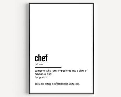 Chef Definition Print - Magic Posters