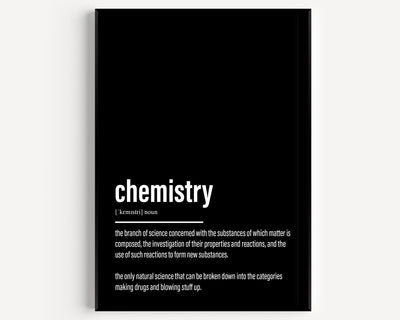 Chemistry Definition Print - Magic Posters