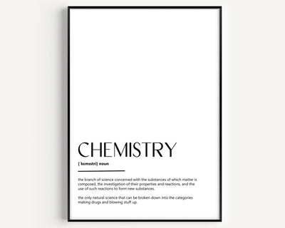 Chemistry Definition Print - Magic Posters