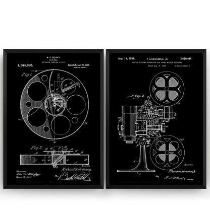 Cinema Set Of 2 Patent Prints - Magic Posters