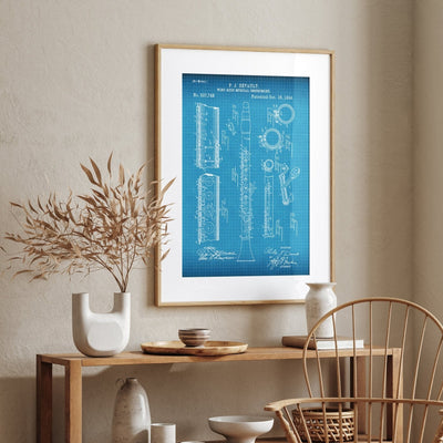 Clarinet 1894 Patent Print - Magic Posters