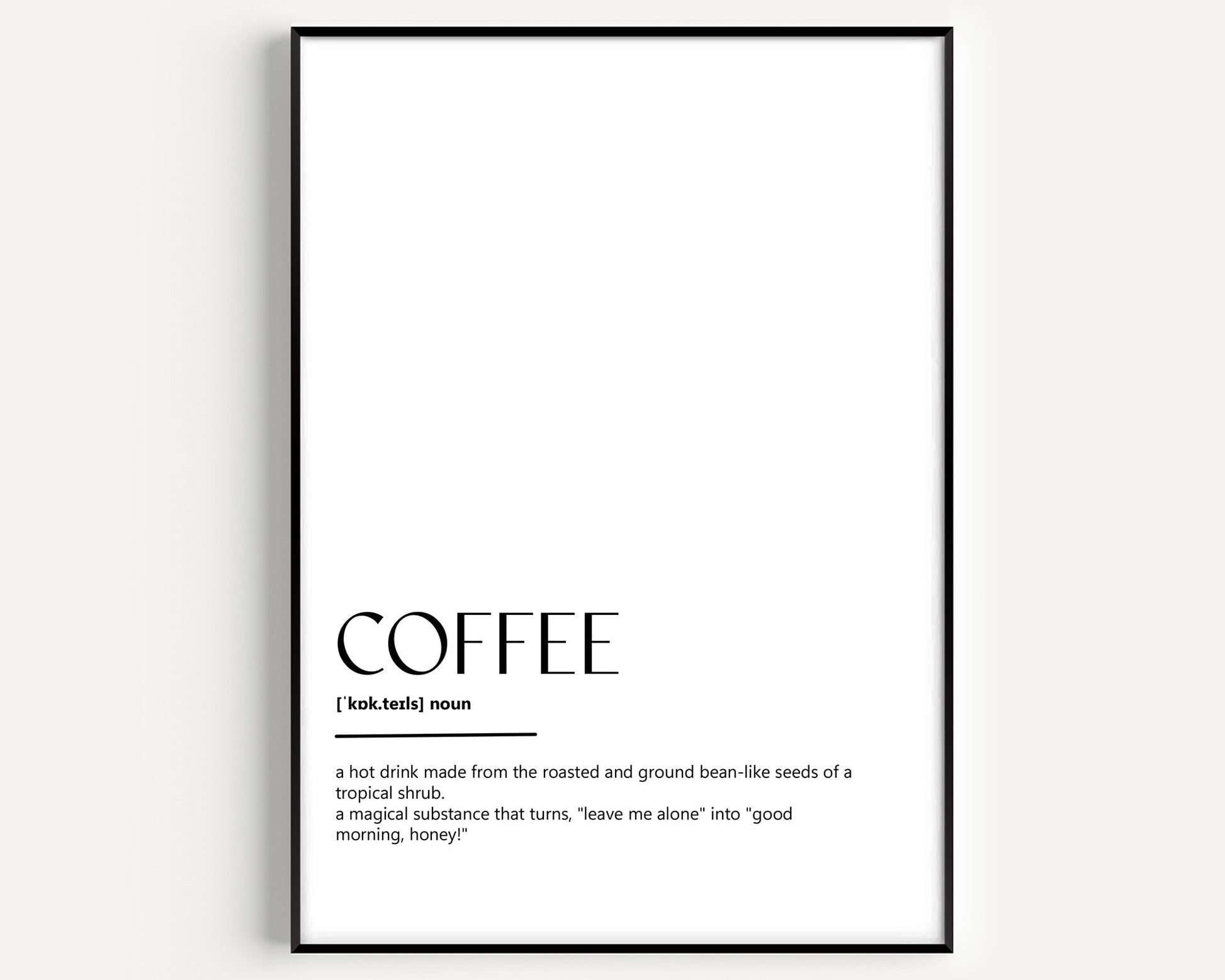 Coffee Definition Print V2 - Magic Posters