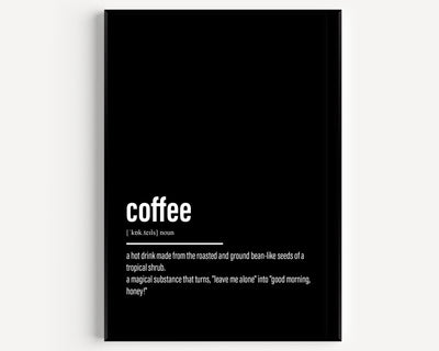 Coffee Definition Print V2 - Magic Posters