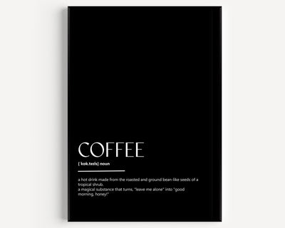 Coffee Definition Print V2 - Magic Posters