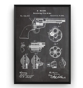 Colt Peacemaker 1875 Patent Print - Magic Posters