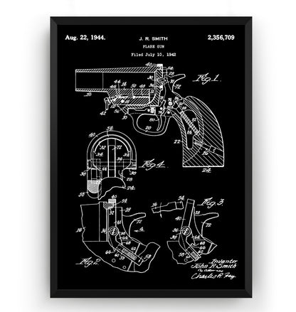 Flare Gun 1942 Patent Print - Magic Posters