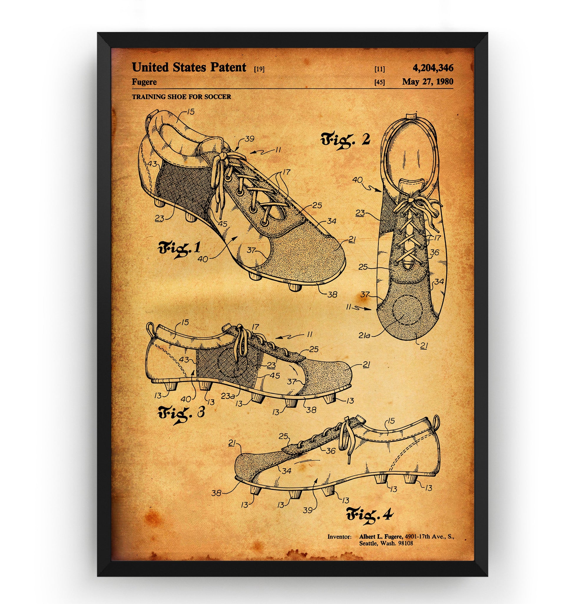 Football Boots Patent Print - Magic Posters
