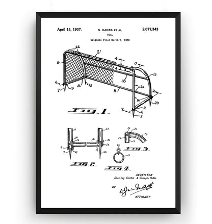 Football Goal Patent Print - Magic Posters