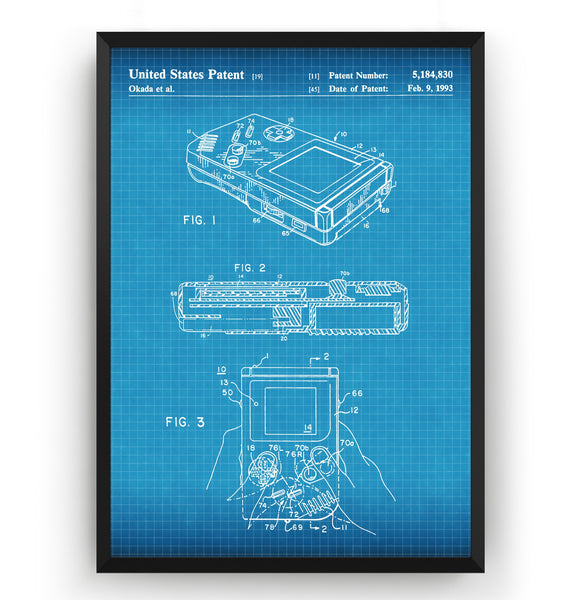 Game Boy Patent Print - Magic Posters
