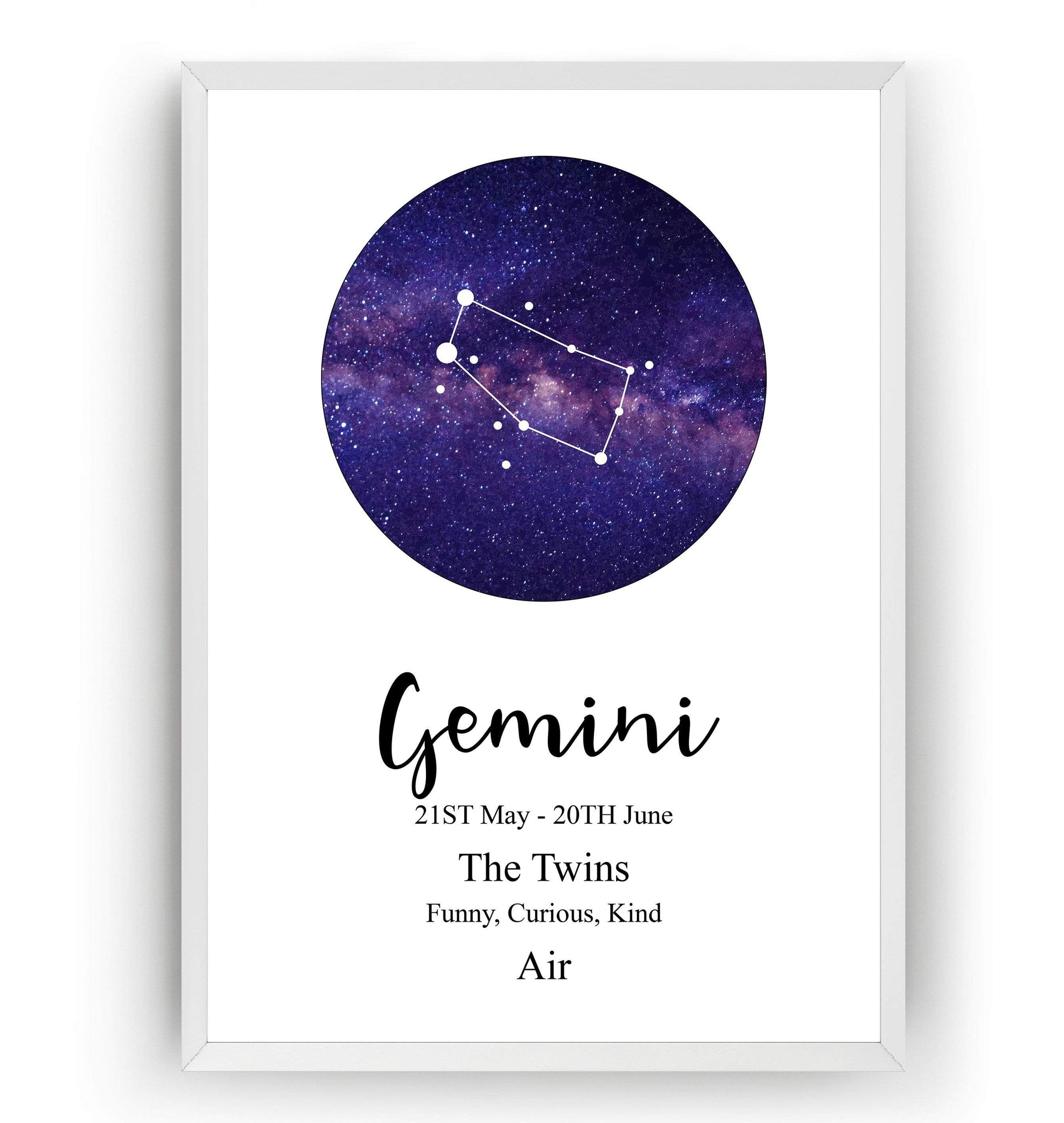 Gemini Zodiac Print - Magic Posters