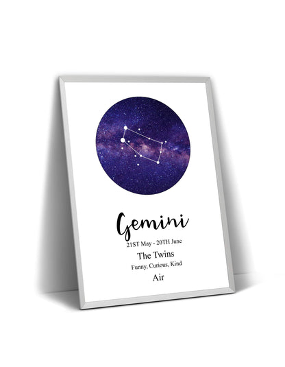 Gemini Zodiac Print - Magic Posters