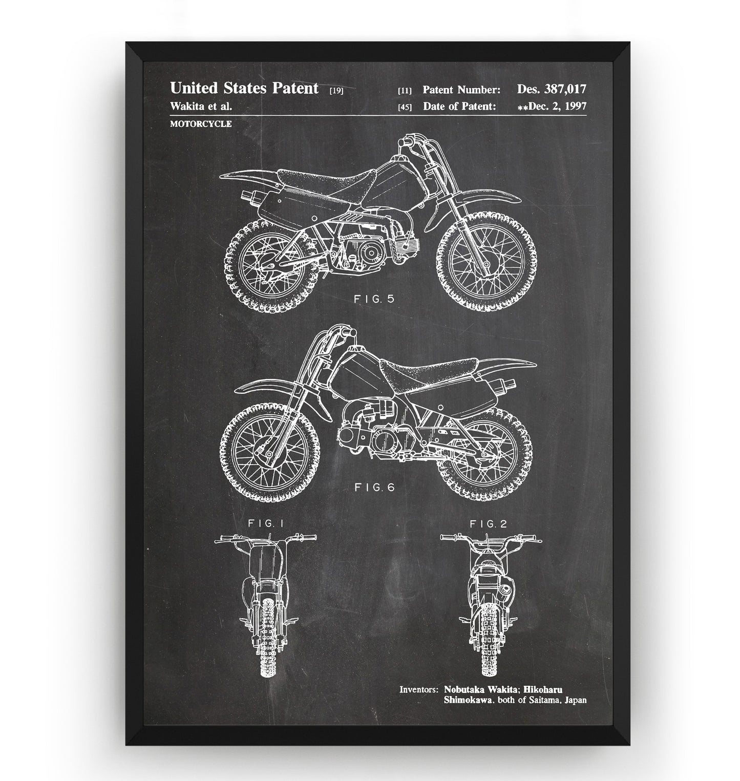 Honda Dirt Bike 1997 Patent Print - Magic Posters