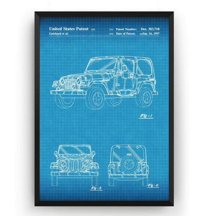 Jeep 4x4 Patent Print - Magic Posters