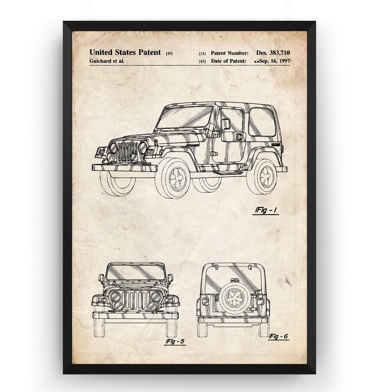 Jeep 4x4 Patent Print - Magic Posters