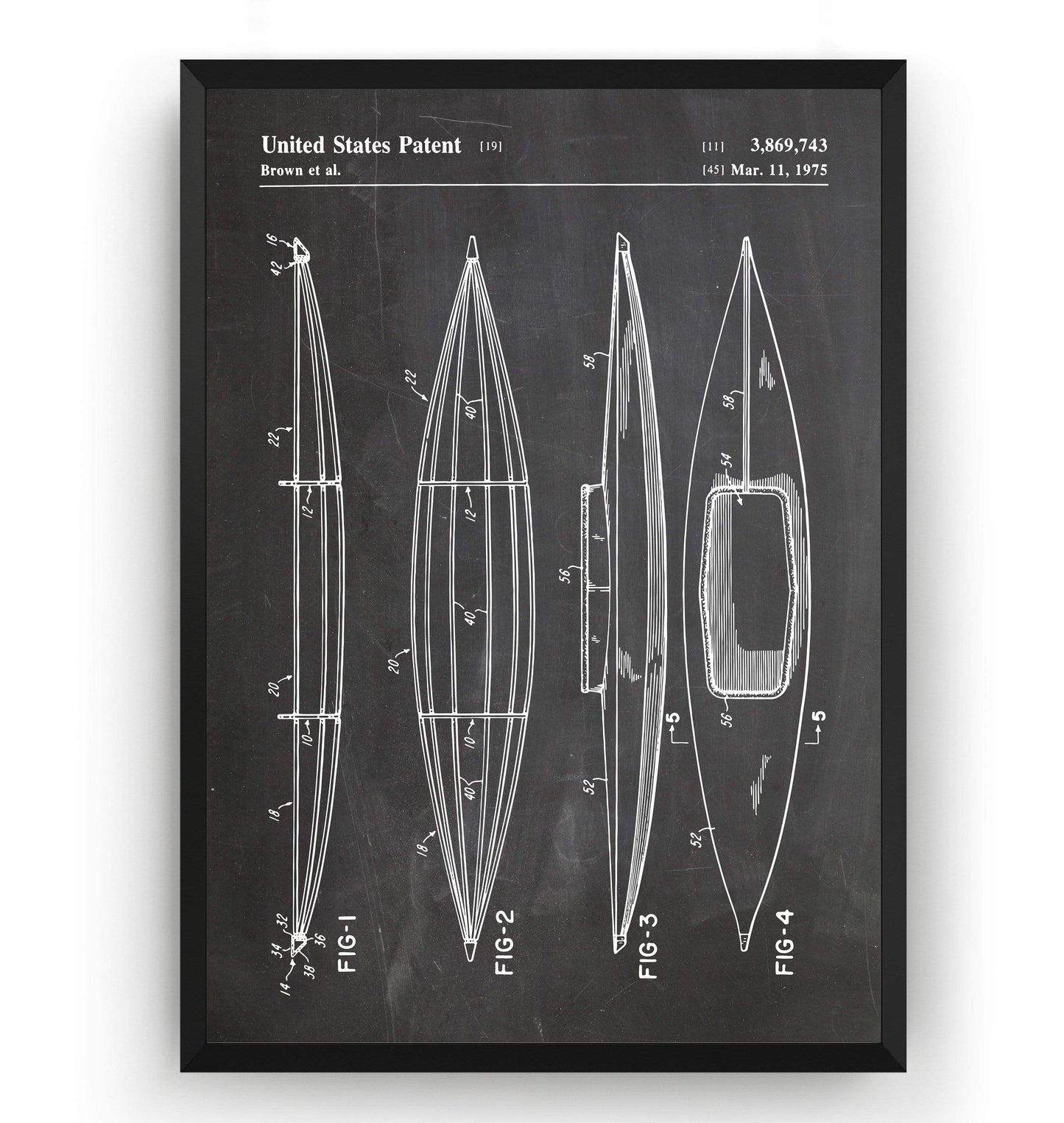 Kayak Patent Print - Magic Posters
