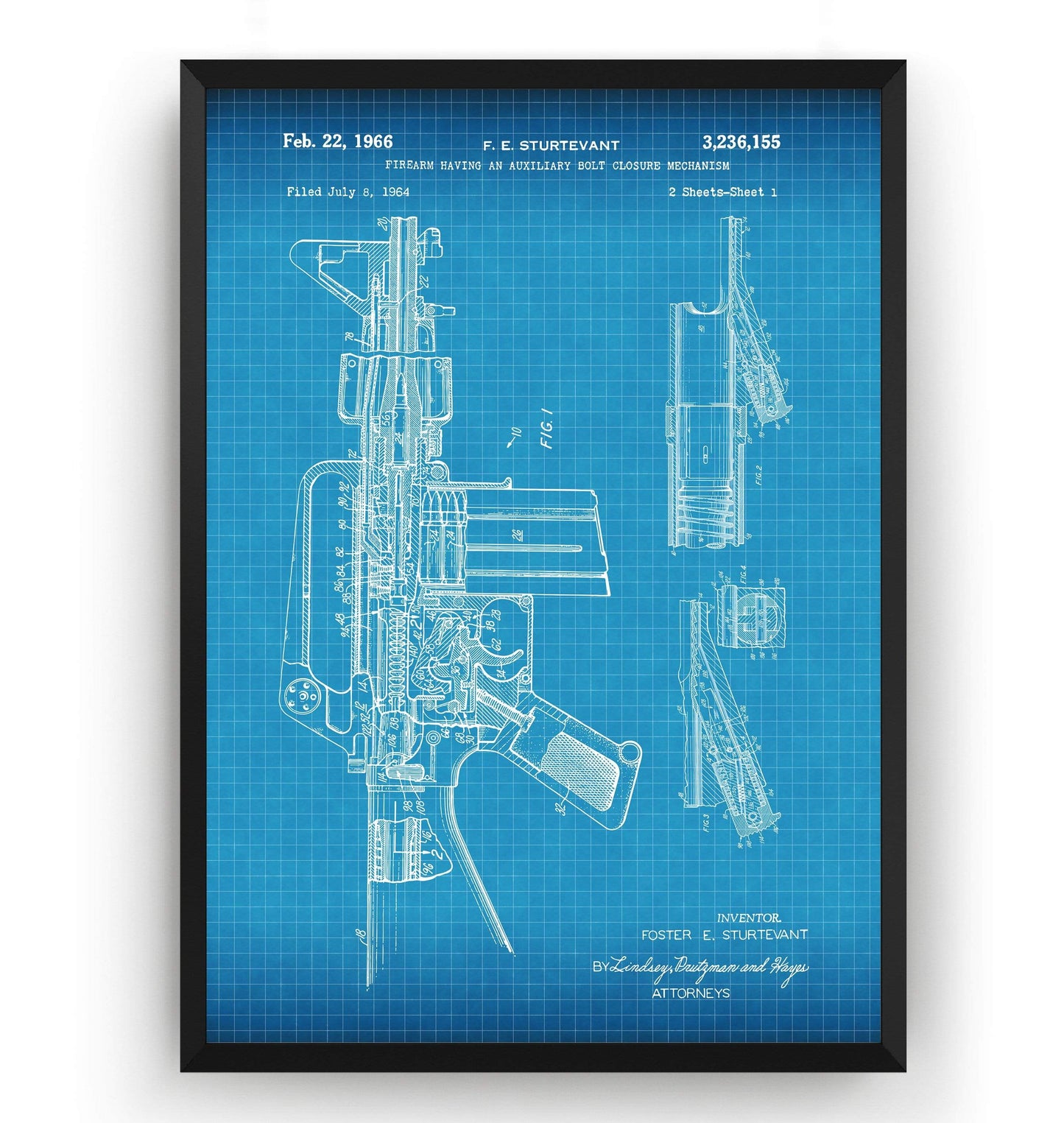 M-16 Patent Print - Magic Posters