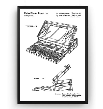 Macintosh Portable 1991 Patent Print - Magic Posters