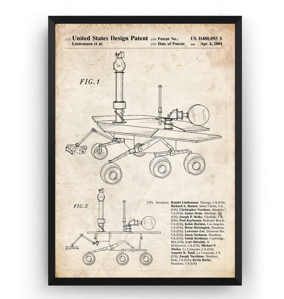 Mars Rover Patent Print - Magic Posters