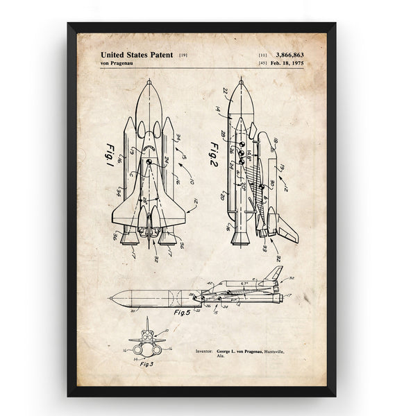 NASA Space Shuttle Patent Print - Magic Posters