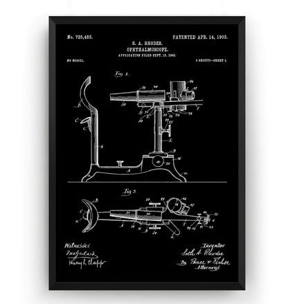 Ophthalmoscope 1903 Patent Print - Magic Posters