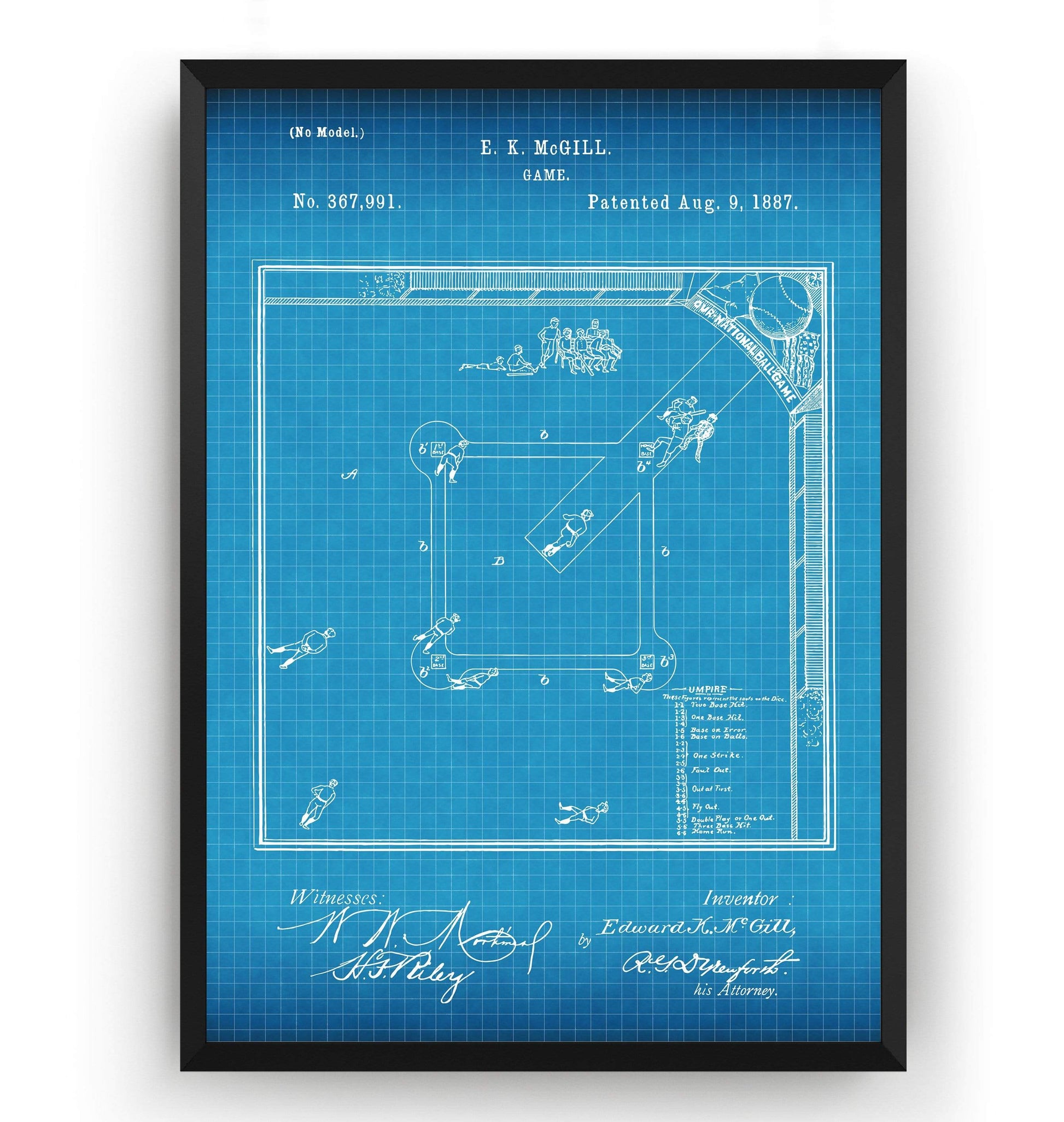 Our National Ball Game Patent Print - Magic Posters