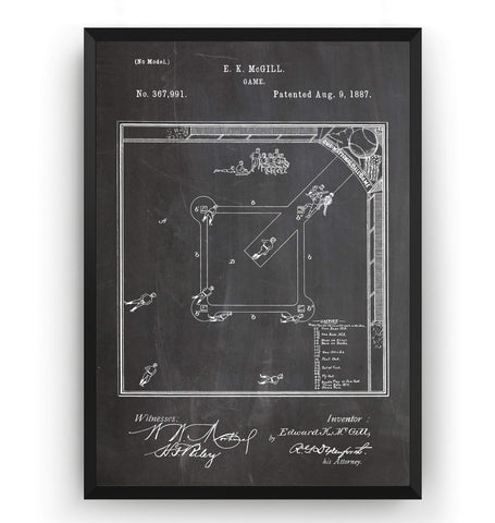 Our National Ball Game Patent Print - Magic Posters