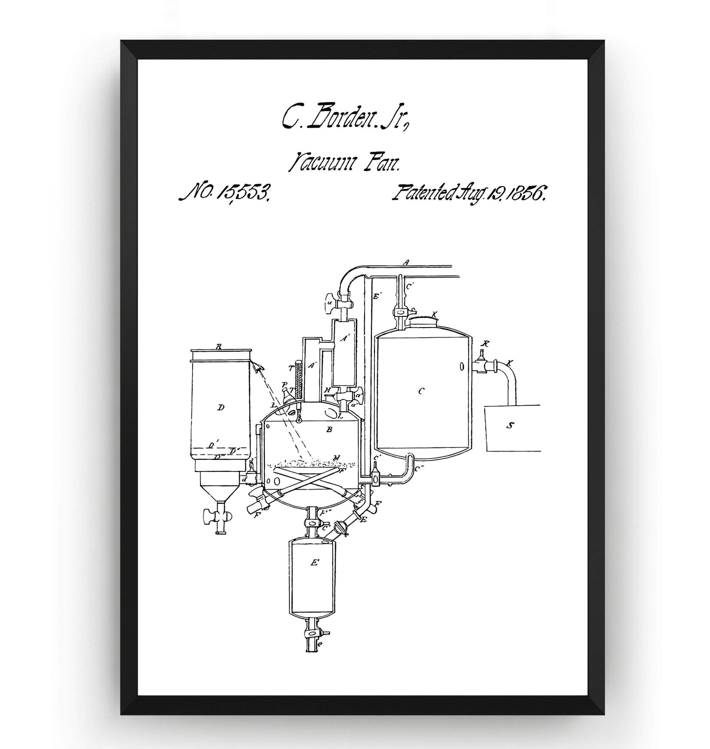 Pasteurized Milk 1856 Patent Print - Magic Posters