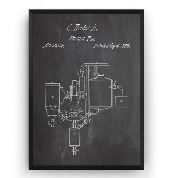 Pasteurized Milk 1856 Patent Print - Magic Posters
