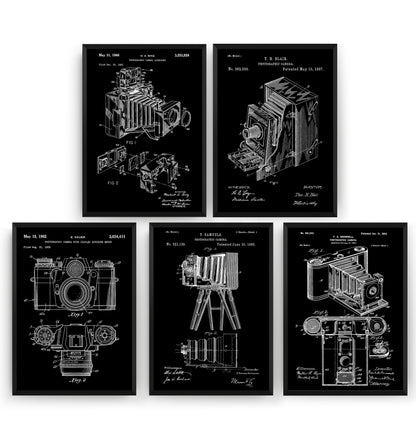 Photography Set Of 5 Patent Prints - Magic Posters