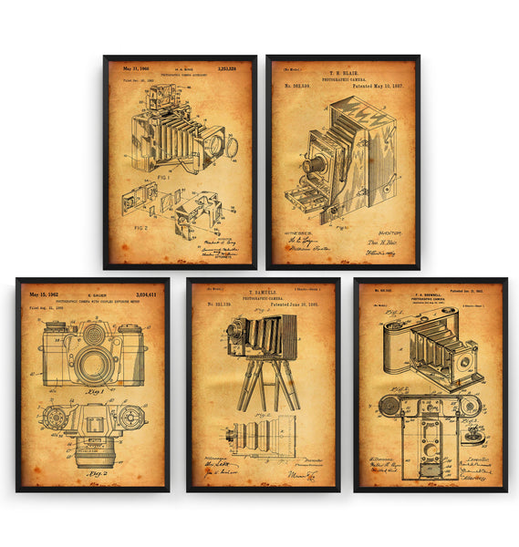 Photography Set Of 5 Patent Prints - Magic Posters